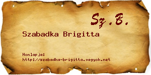 Szabadka Brigitta névjegykártya
